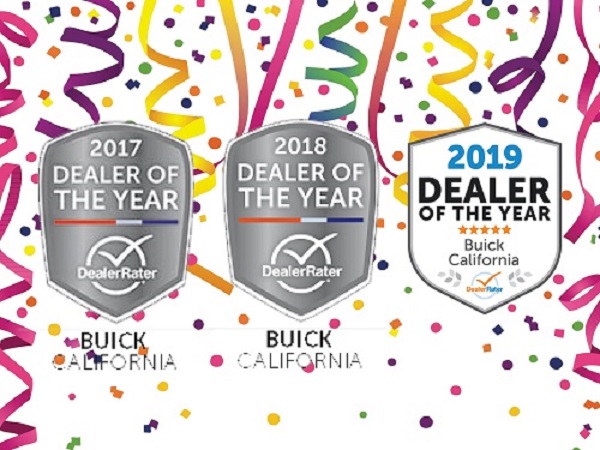 3-Peat Dealer Rater Dealer of The Year Award