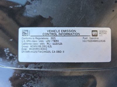 2021 Chevrolet Corvette Stingray 2LT