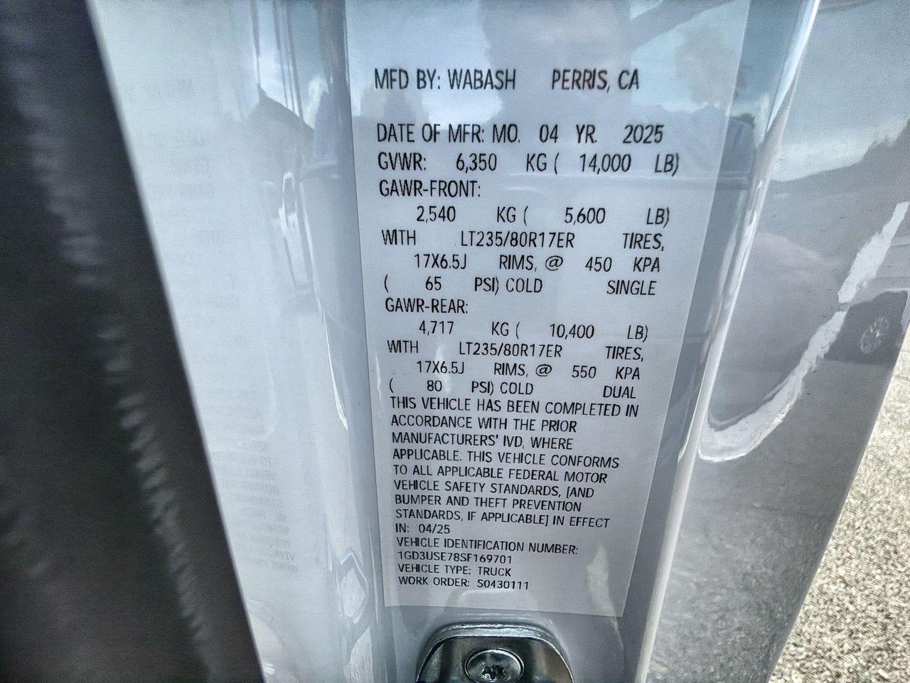 2025 GMC Sierra 3500 HD Chassis Cab Pro