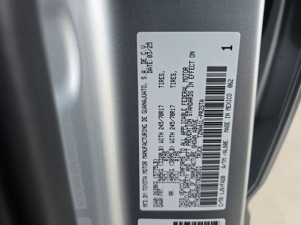 2025 Toyota Tacoma 2WD SR