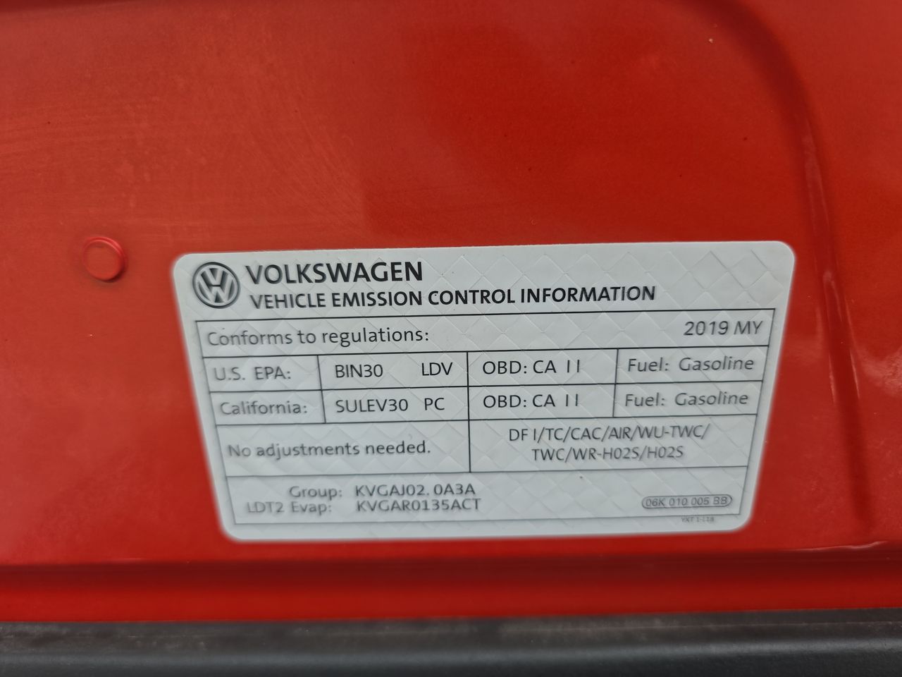 2019 Volkswagen Tiguan 2.0T SE