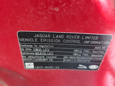 2020 Jaguar E-PACE SE P250 AWD Automatic