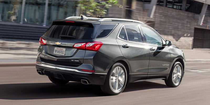 backview of silver Chevrolet Equinox