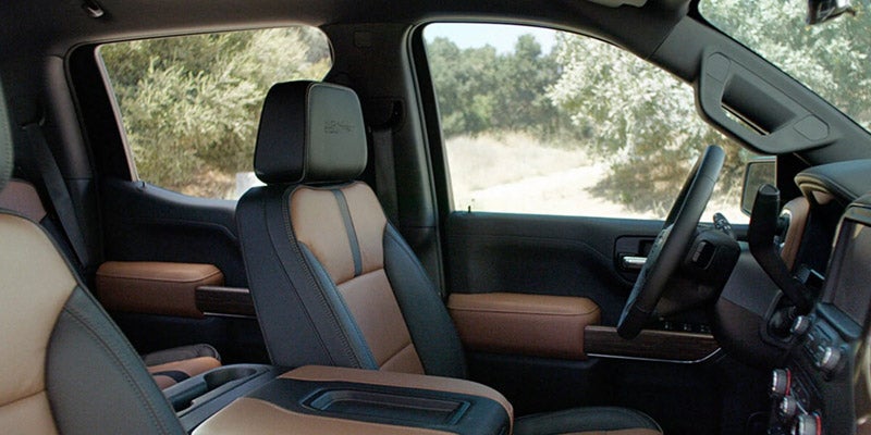 front seats of Chevrolet Silverado 1500
