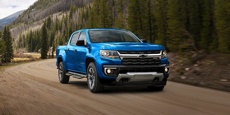 blue Chevy Colorado