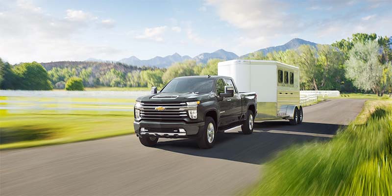 Chevy Silverado 3500HD towing van