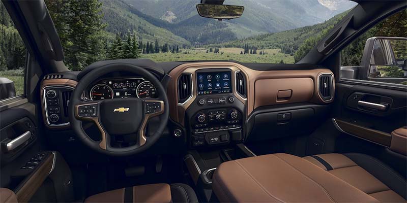 interior of Chevy Silverado 3500HD