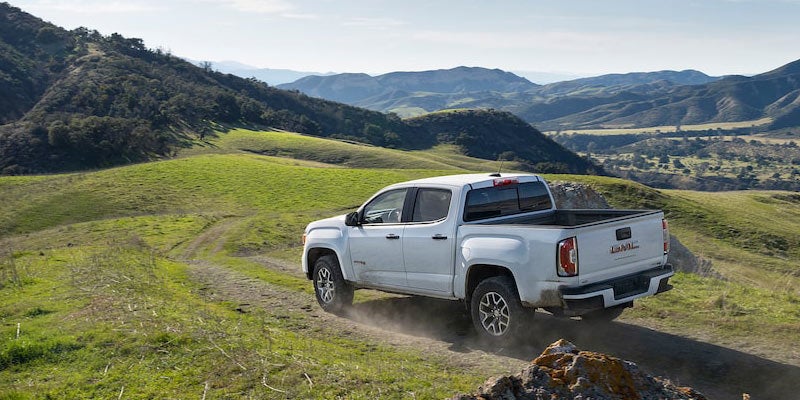GMC Canyon in montains