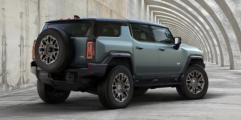 back view of GMC Hummer EV SUV