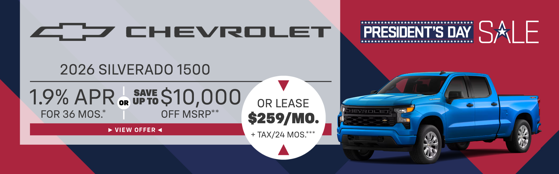 Silverado APR/Savings/Lease