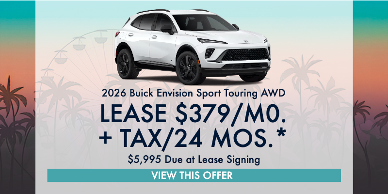 2026 Buick Envision Lease: $379/mo for 24 mos. $5,995 DAS.