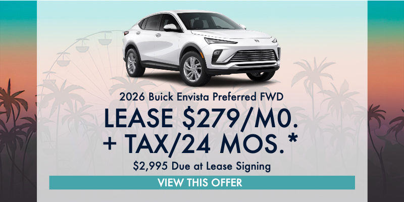 2026 Buick Envista Lease: $279 for 24 mos. $2,995 DAS.