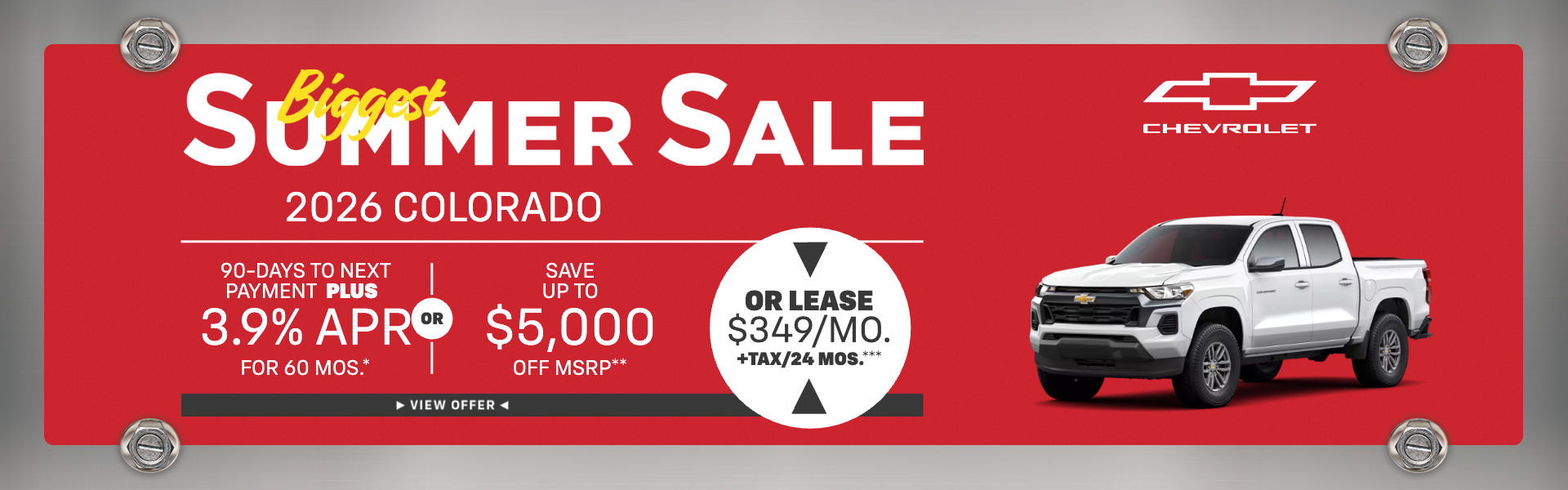 2026 Colorado 3.9% APR/60 mos.