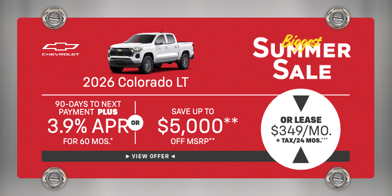 2026 Colorado 3.9% APR/60 mos.